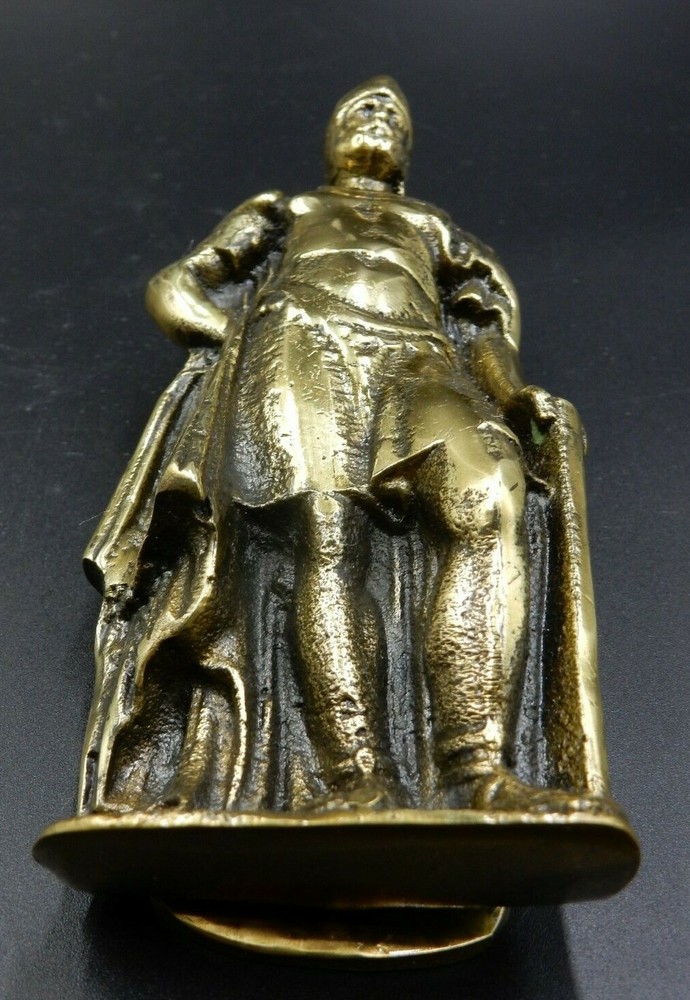 VINTAGE SOLID BRASS GLADIATOR WARRIOR KNIGHT DOOR KNOCKER