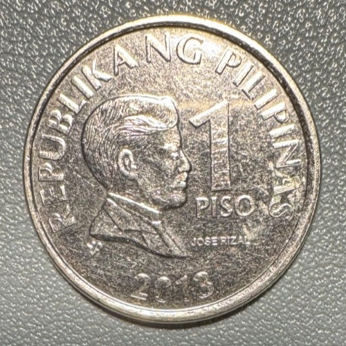 2013 Philippines 1 Piso coin - Excellent condition