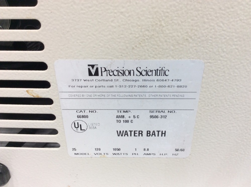 Precision Scientific Water Bath Model 25 – High-Performance Bath, 9 (3339136)