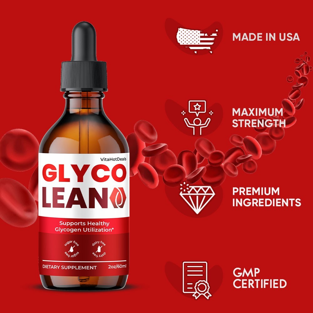 Glyco Lean Drops, Max Strength, GlycoLean Liquid Supplement (2 Pack)