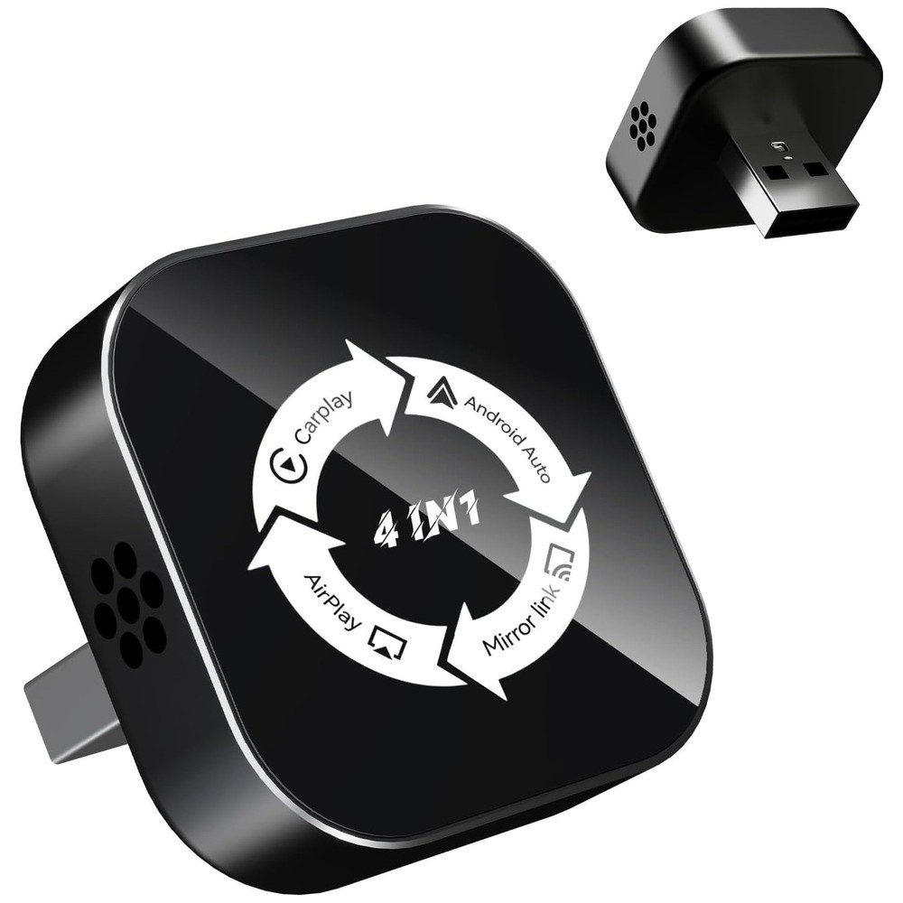 2026 Plug & Play Wireless CarPlay/Android Auto Adapter - Airplay Mirror Link