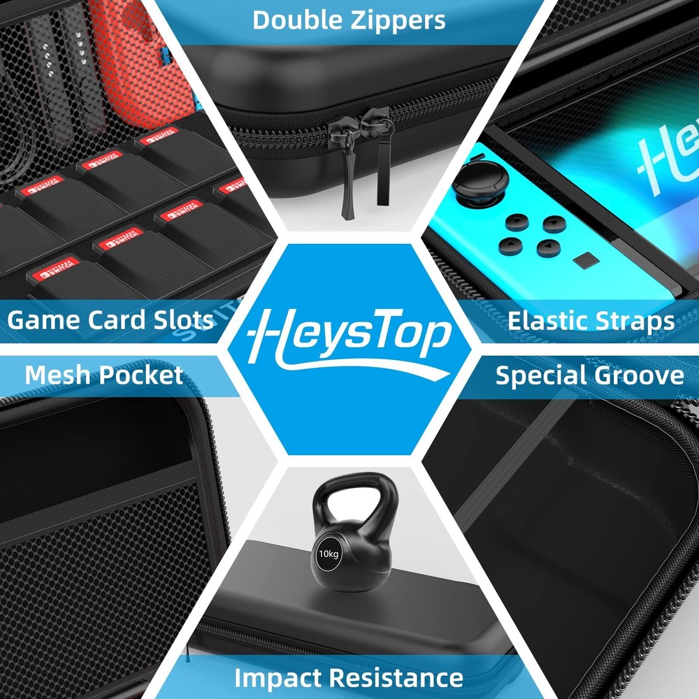 Case For Nintendo Switch Carry Case Pouch with Case HD Switch Screen Protector