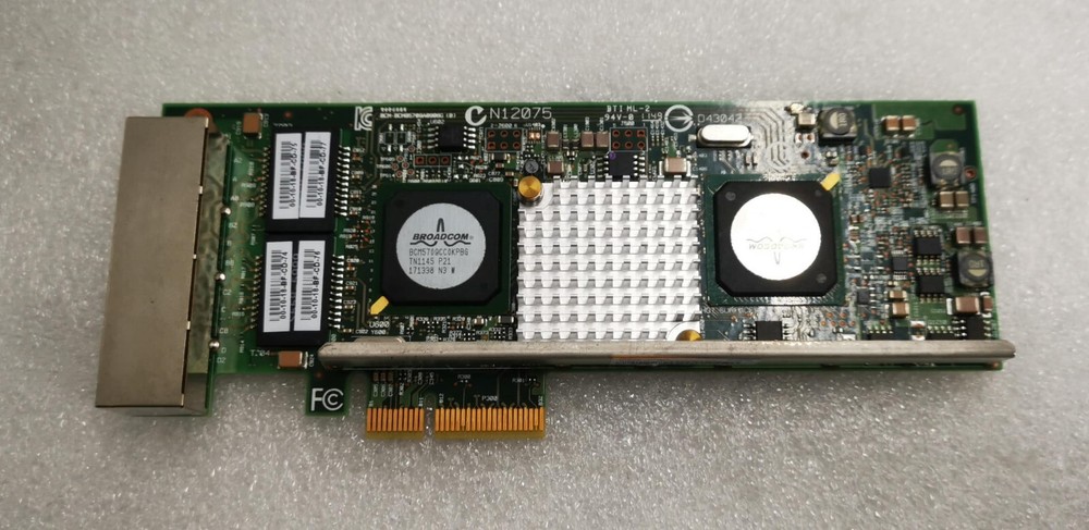 BROADCOM PCI-E 4 Port GBit NETWORK CARD 74-6929-01 A06