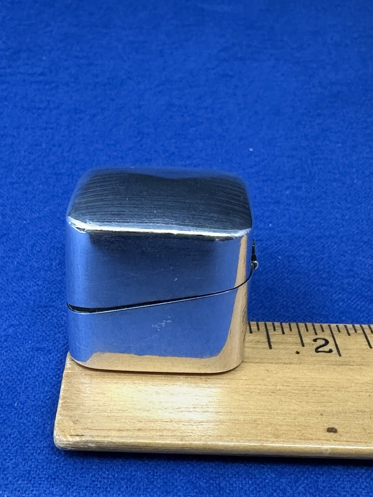 AMERICAN ART DECO STERLING RING BOX NO MONO