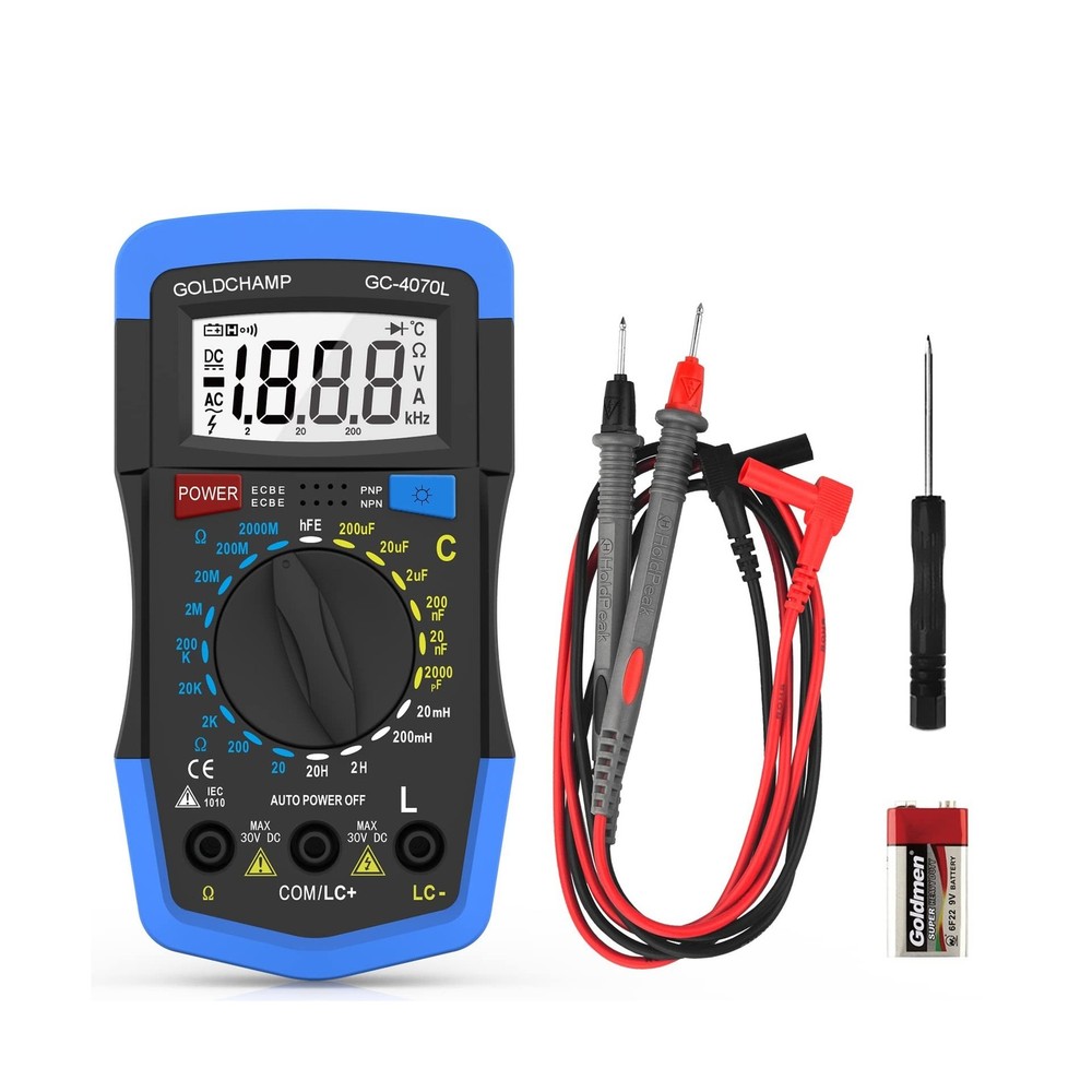 Capacitor Tester 2000pF~200uF, Capacitance Meter, LCR Meter, 20... FAST USA SHIP
