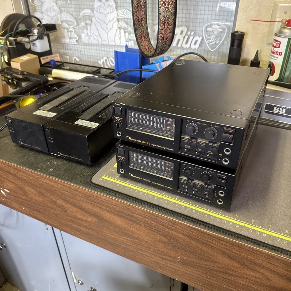 (2) Nakamichi DMP-100 Digital Mastering Processor with Power Supply