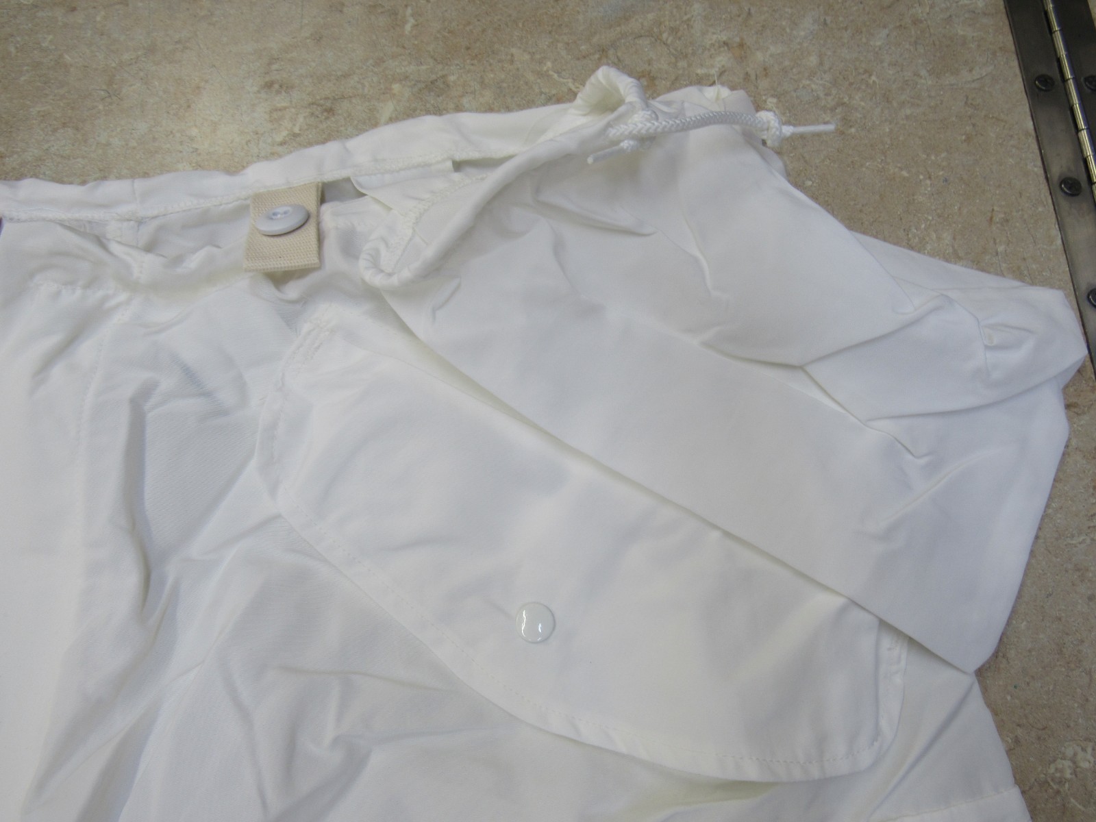 US GI Snow Camo Trousers Pants White Nylon Large Reg Tennier Industries 2018 NOS