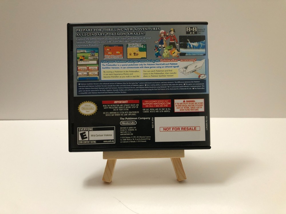 Replacement Case for Pokemon SoulSilver Version Nintendo DS