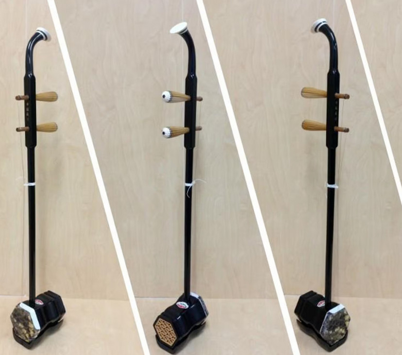 Erhu, Chinese 2-stringed Fiddle, Solid Timber Body,Neck+ Foam Case, Extra String