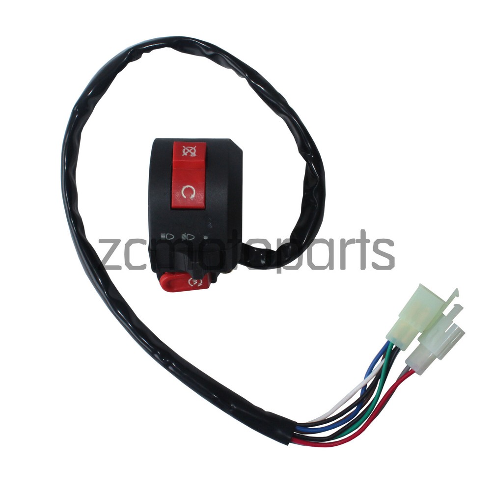 3 Function 8 Pins Left Handlebar Switch 50cc 70cc 90cc 110cc ATV Quad 4 Wheeler
