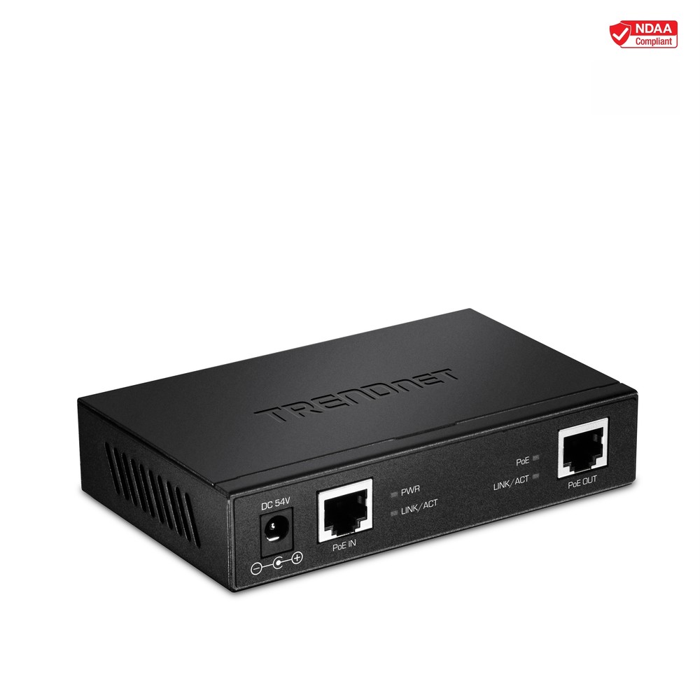 TRENDnet TPE-E110 Gigabit PoE+ Repeater/Amplifier