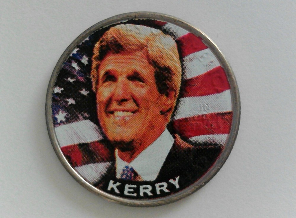 John Kerry Colorized State Quarter