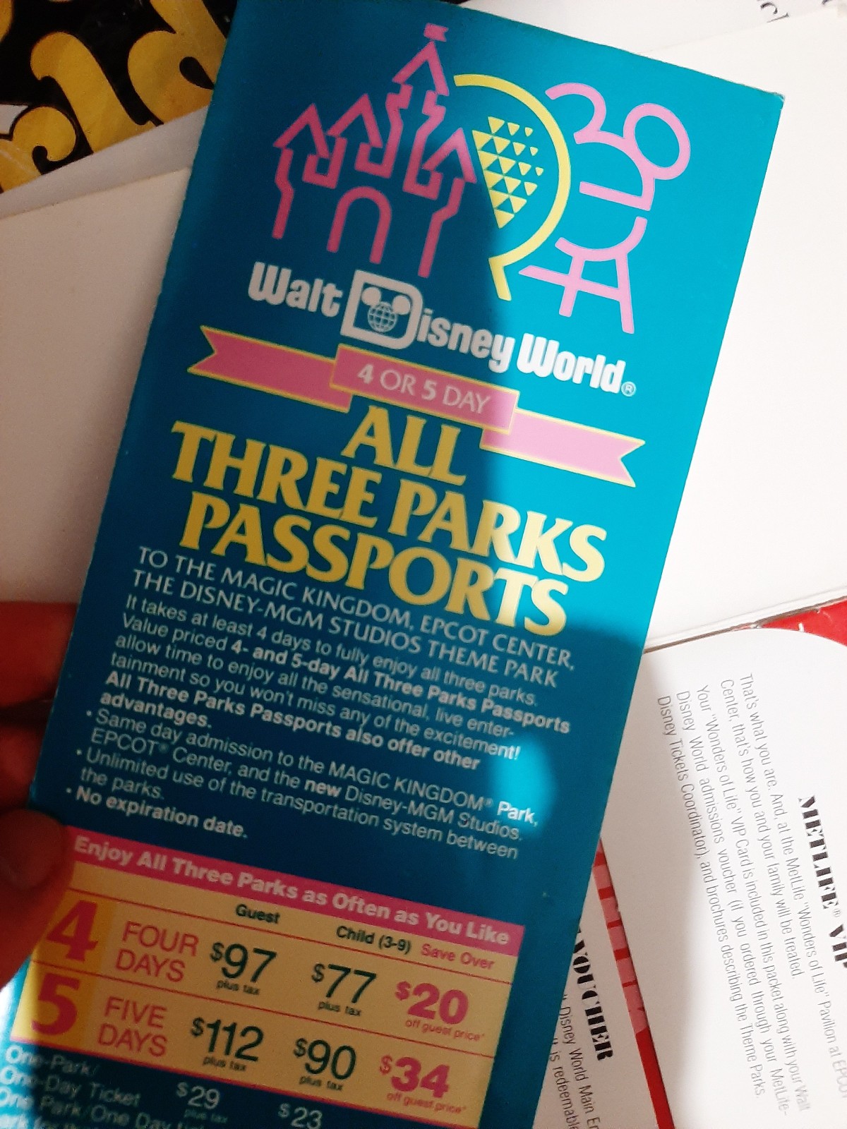 HUGE LOT - DISNEY WORLD and FLORIDA Sites - Brochures Books Souvenirs - 80s-90s