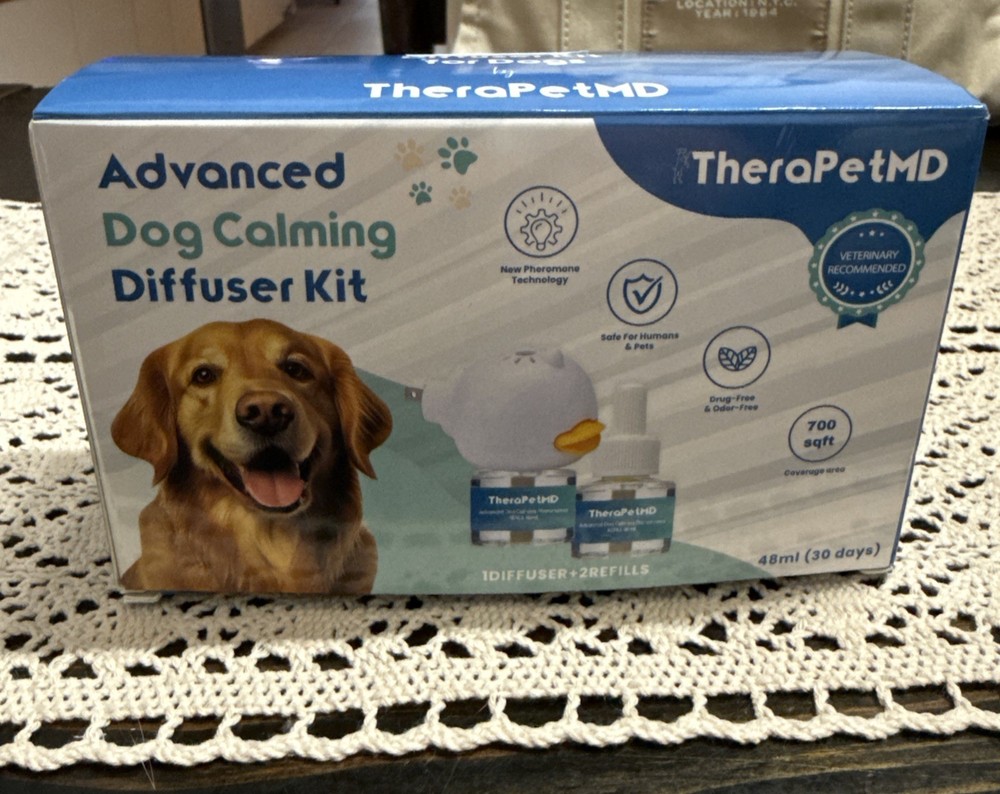 TheraPetMD Advanced Dog Calming Diffuser Kit 1 Diffuser 2 Refills & Spray~ New