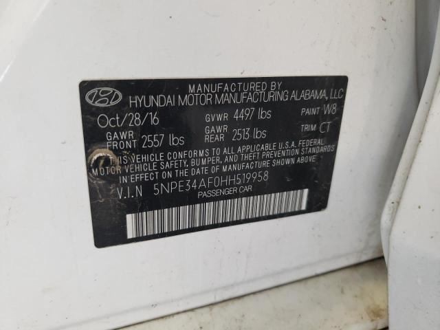Hyundai Sonata Sensor 2017 2016 2015