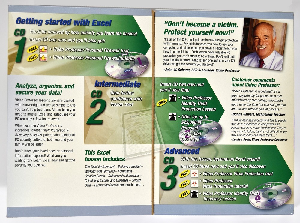 Video Professor Learn Excel, Learn PowerPoint plus PowerPoint Book