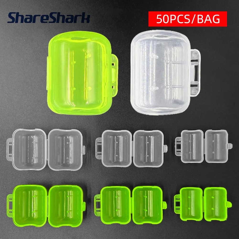 ShareShark 50pcs Squid Jig Hook Protector Cover Squid Hooks Protector Shrimp