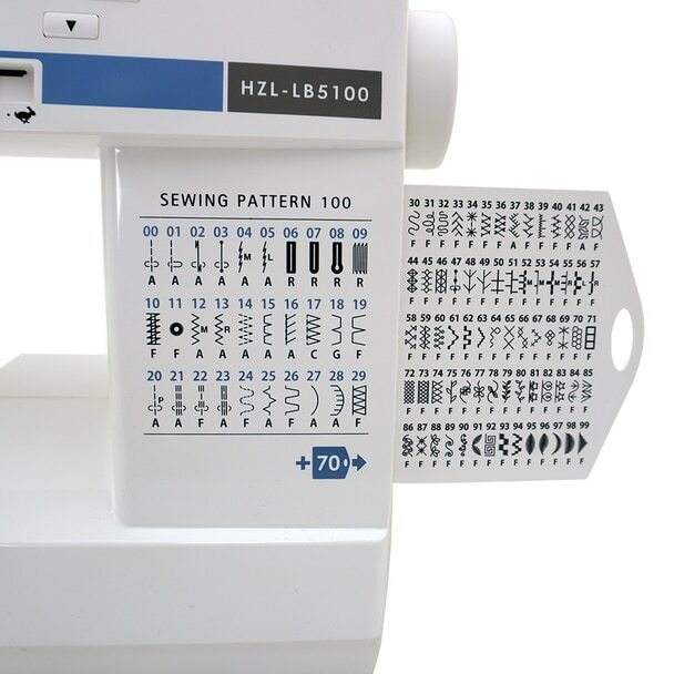 JUKI HZL-LB5100 Compact Computerized Sewing Machine With 100 Stitch Patterns