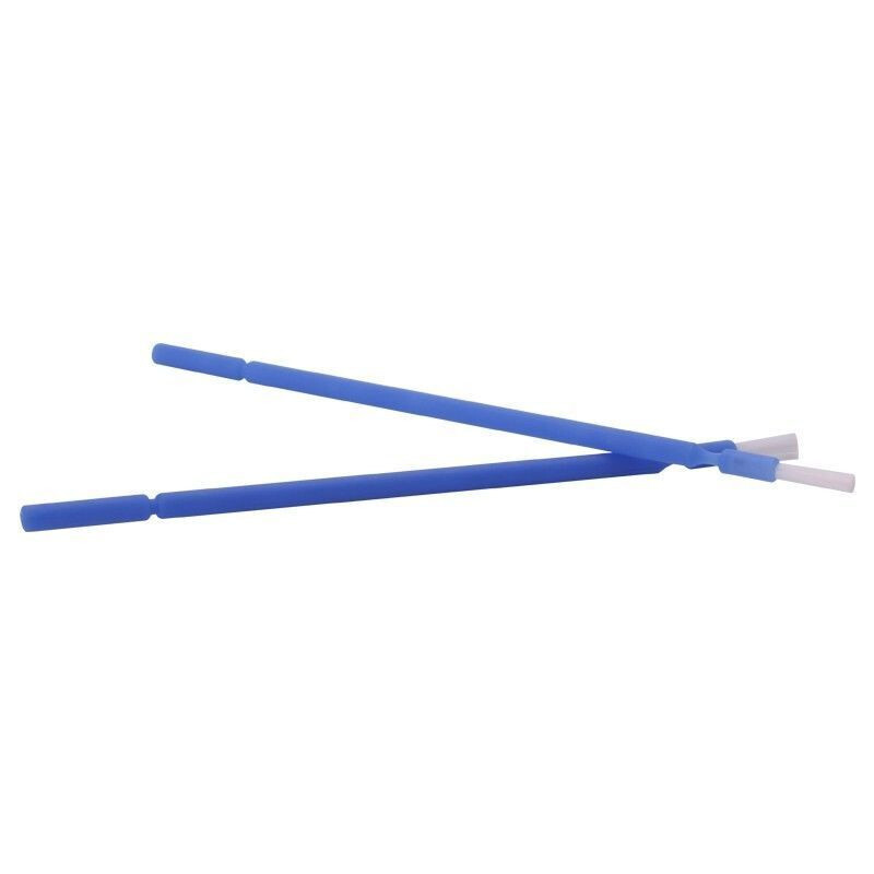 10 Packs Dental Disposable Bendable Tip Flat End Micro Applicators Brushes Blue