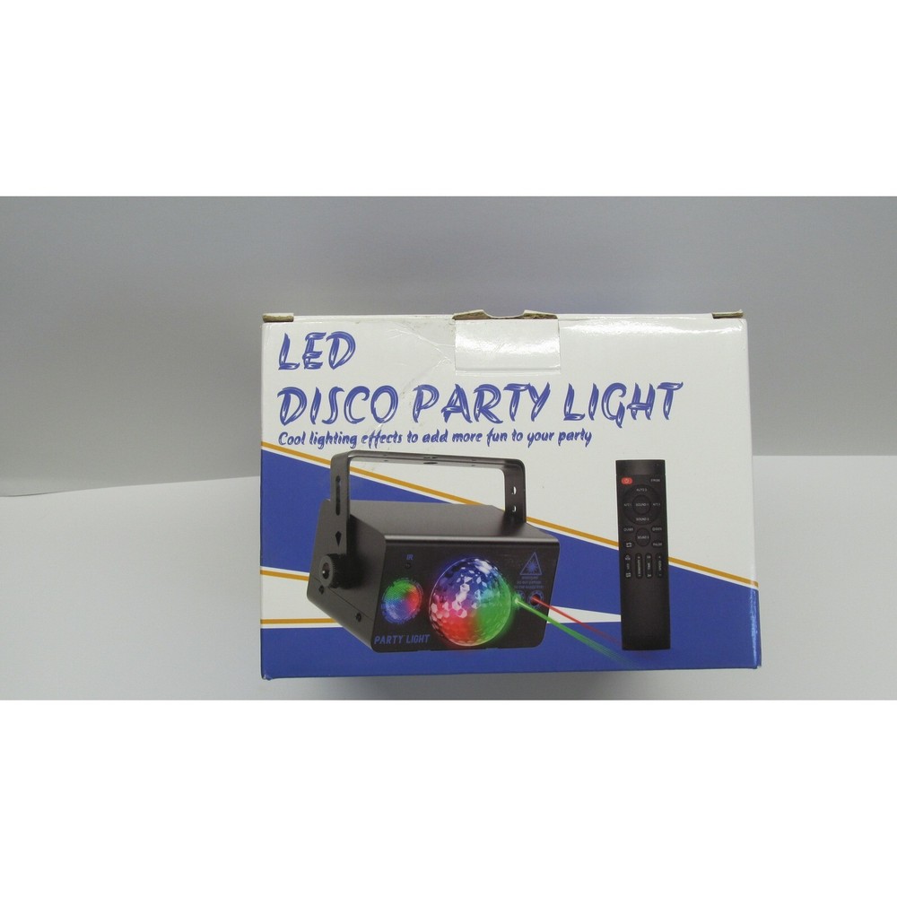LED Disco Party Light Sound Activated RGB Projector Stage Lighting Remote
