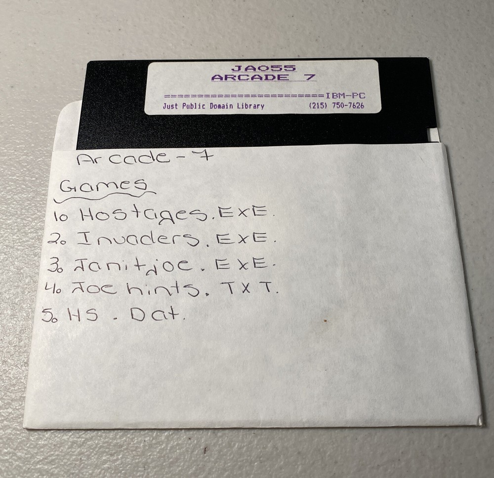 IBM-PC JA055 Arcade 7 For Public Domain Library