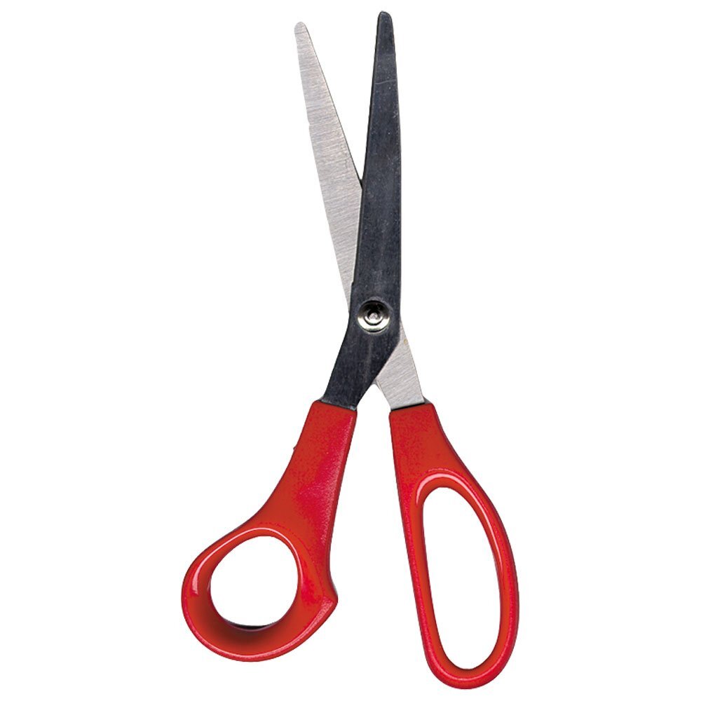Comfortable High-Performance Red Scissors for Stained Glass Projects