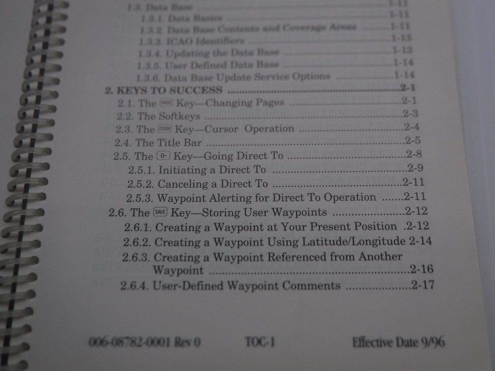 Allied Signal KLX 100 Operator's Guide Software Version 2