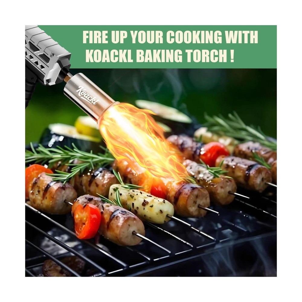 KOACKL Powerful Propane Torch Gun, Kitchen Torch with Adjustable Flame, Flame...