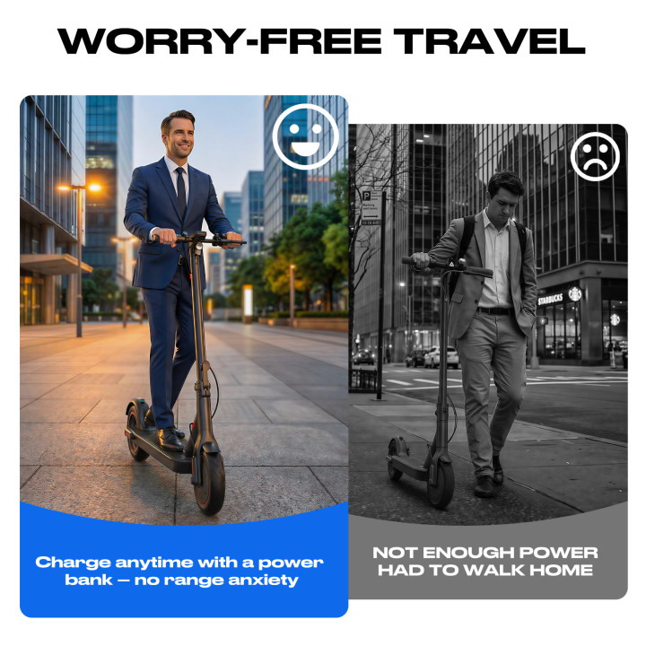 2026 Adult Electric Scooter Foldable Long Range High Speed 25KM/H Urban Commuter