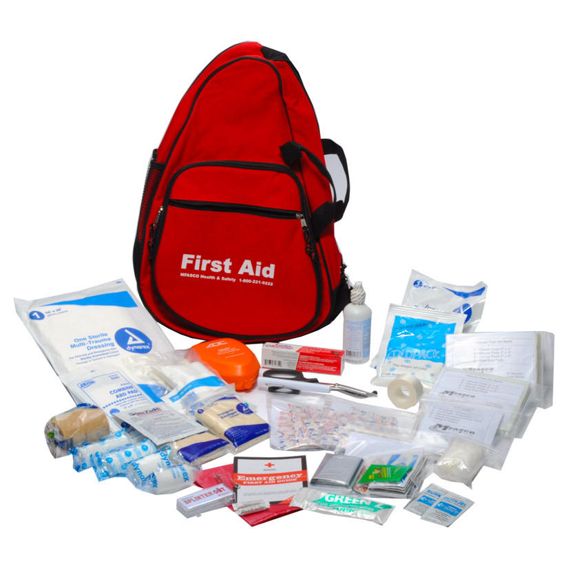 Emergency Response First Aid Kit Packed In Deluxe Sling