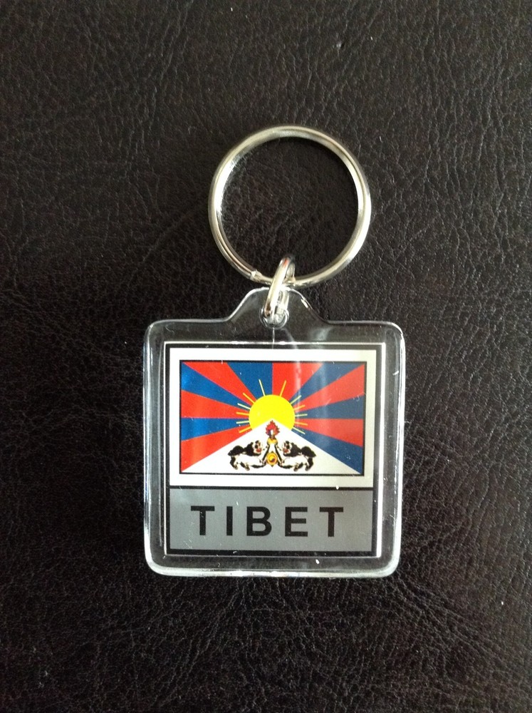 TIBET FLAG COUNTRY KEY-CHAIN