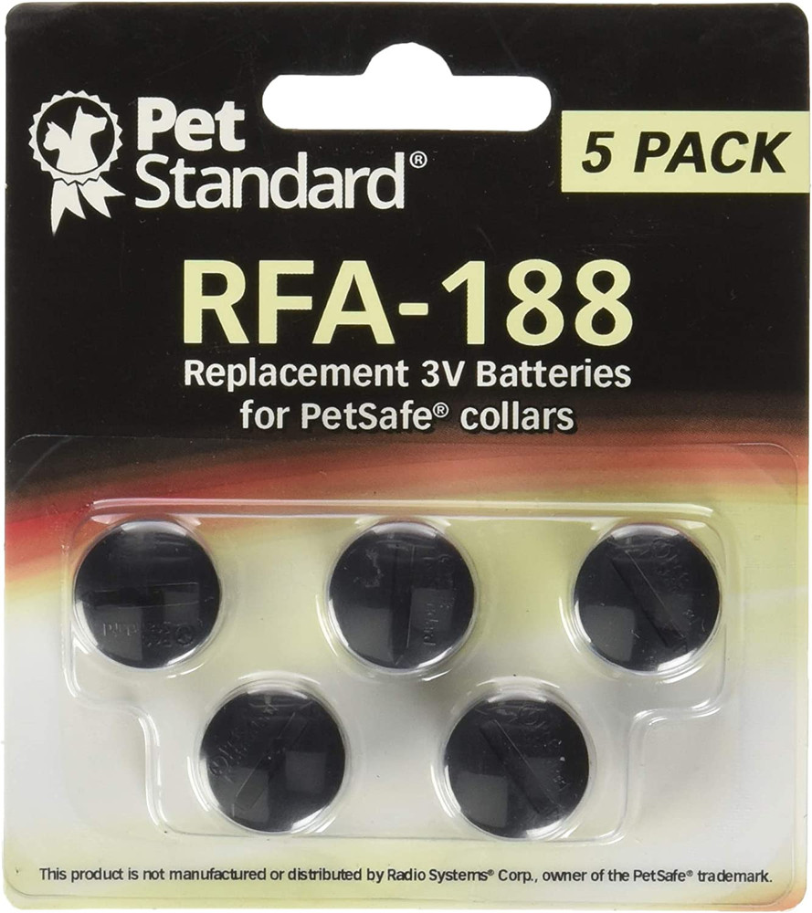 Petsafe Compatible RFA-188 Replacement Batteries (5-Pack)