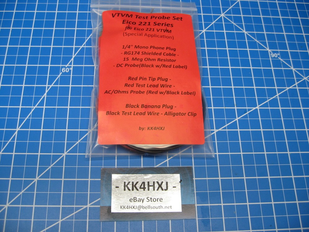Custom VTVM Probe Set - Assembled - for Eico 221 & 214 VTVMs
