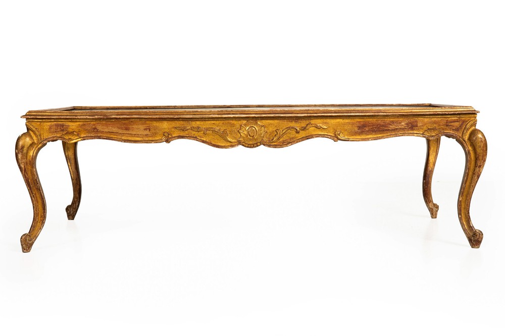 Hollywood Regency Painted Polychromed Low Coffee Table ca. 1940