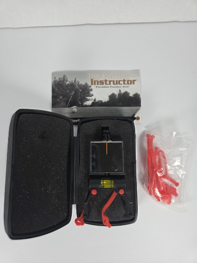The Putting Instructor Precision Practice Tool Golf Trainer w/ Case (No Manual)