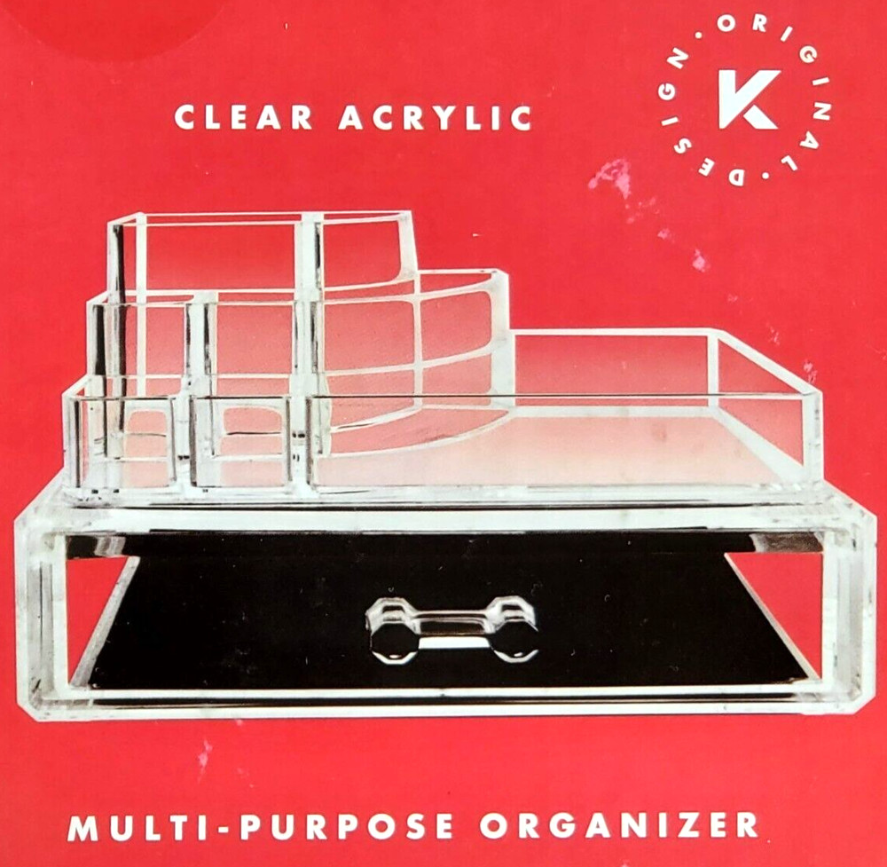 KRYLLIC Clear Acrylic Multi-Purpose Organizer Clear Makeup Organizer