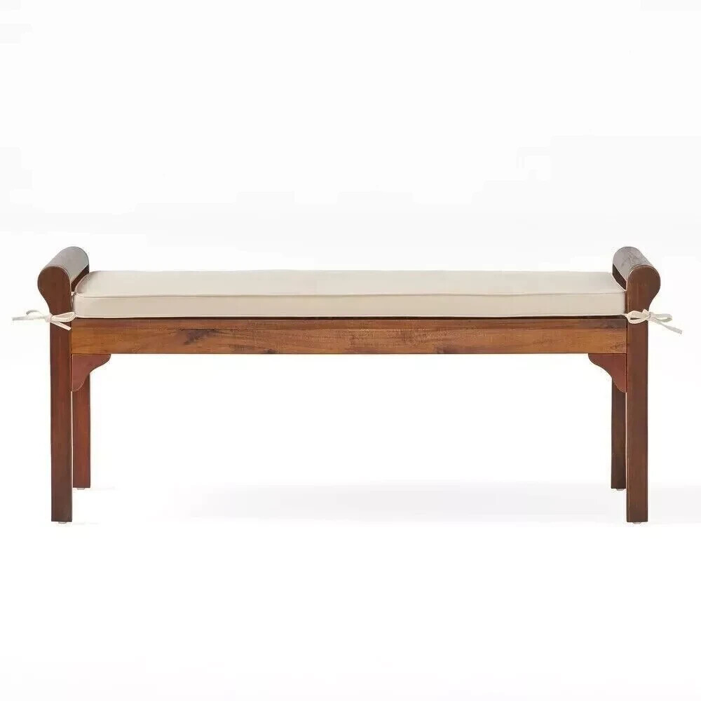 End of Bed Bench Solid Wood Entrance Entryway Foyer Modern Farmhouse Mud Rm 47"L