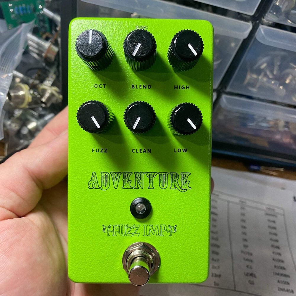 Fuzz Imp Adventure Superfuzz Guitar Pedal Bright Green