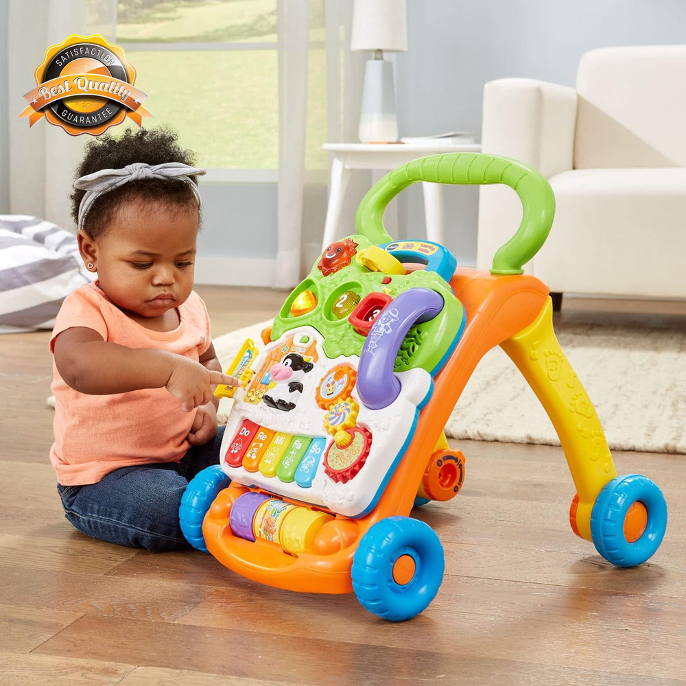 Sit to Stand Baby Learning Walker Activity Push Toy Infant Support