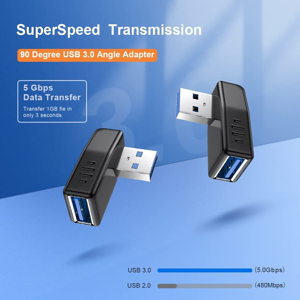 Oxsubor angled usb adaptor left and right, right