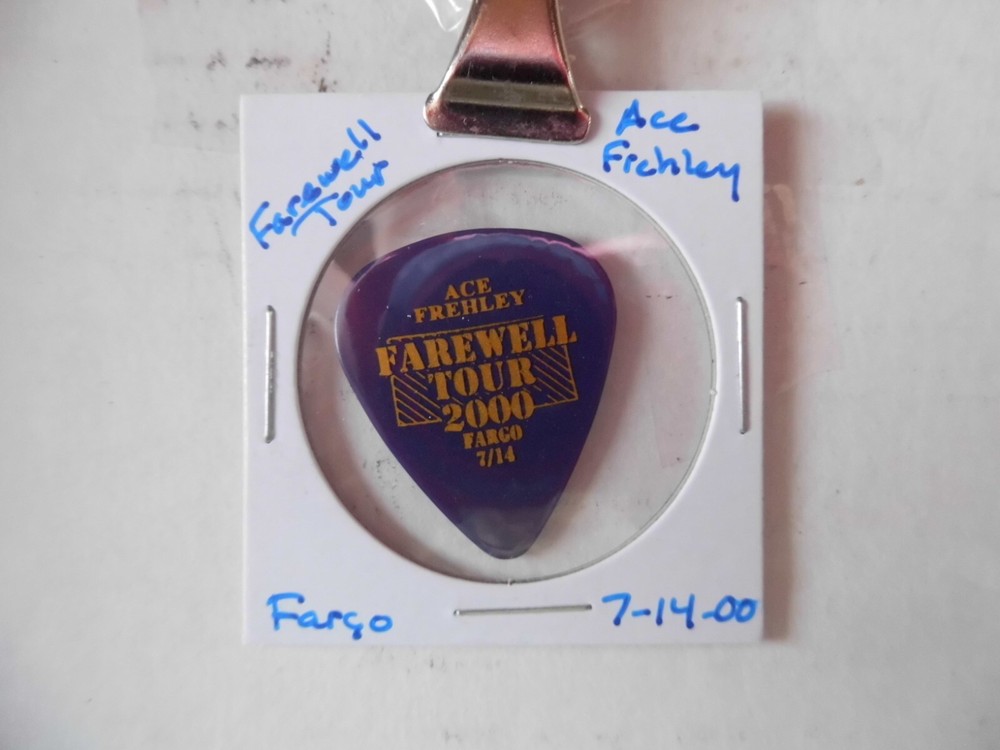 KISS "ACE FRAHLEY"~FAREWELL TOUR GUITAR PICK~7/14/00 (6/15)