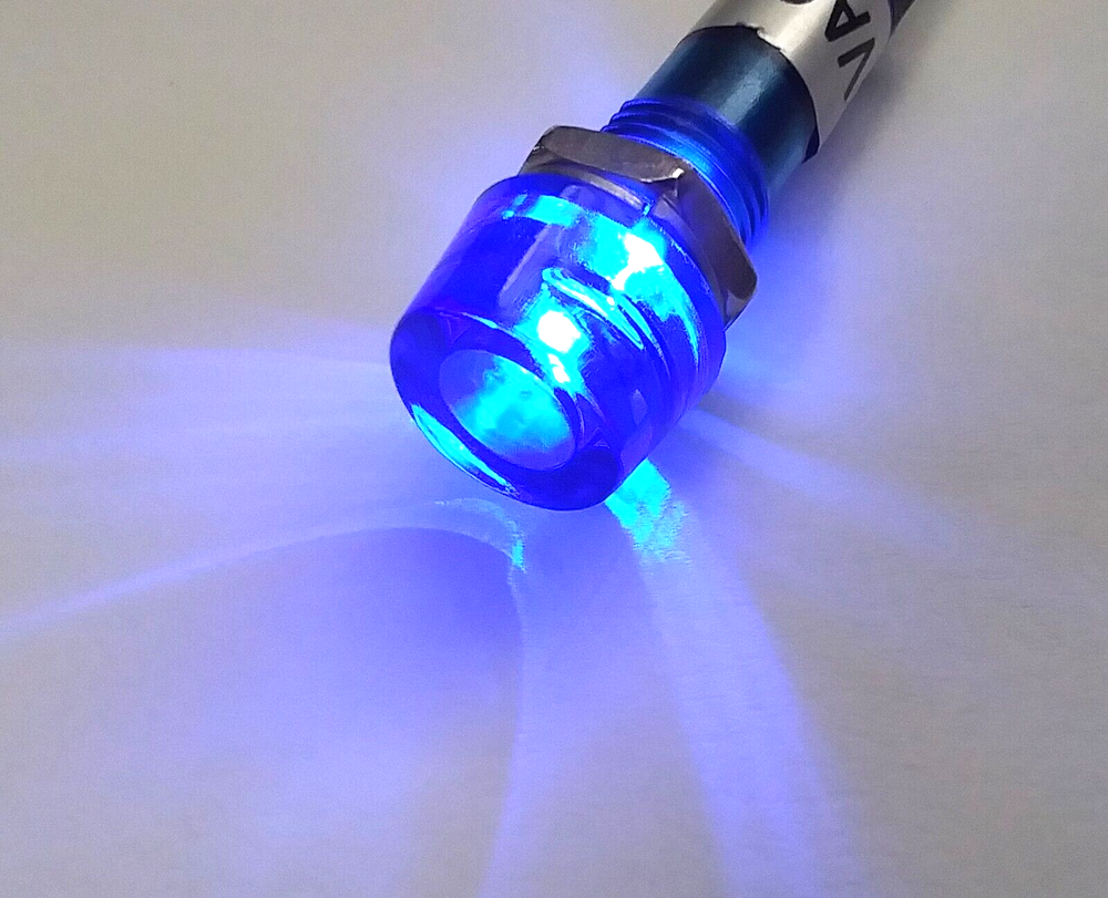 BBT 24 volt Waterproof Blue LED Hi-Profile Indicator Light