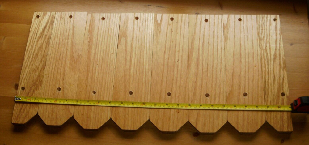 Wine glass under counter holder solid oak wood