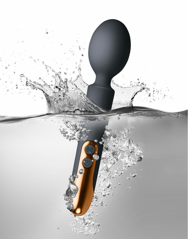 Silicone Rechargeable Mini Wand Powerful Vibration Wireless Flexible Massager