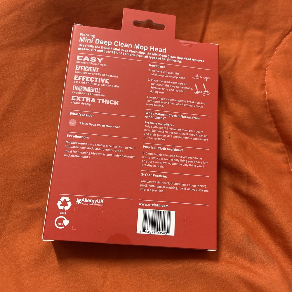 E-CLOTH Mini Deep Clean Mop Head