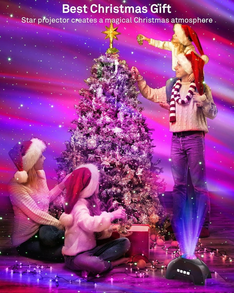 Transformative Northern Lights Projector with Adjustable Brightness & Colors