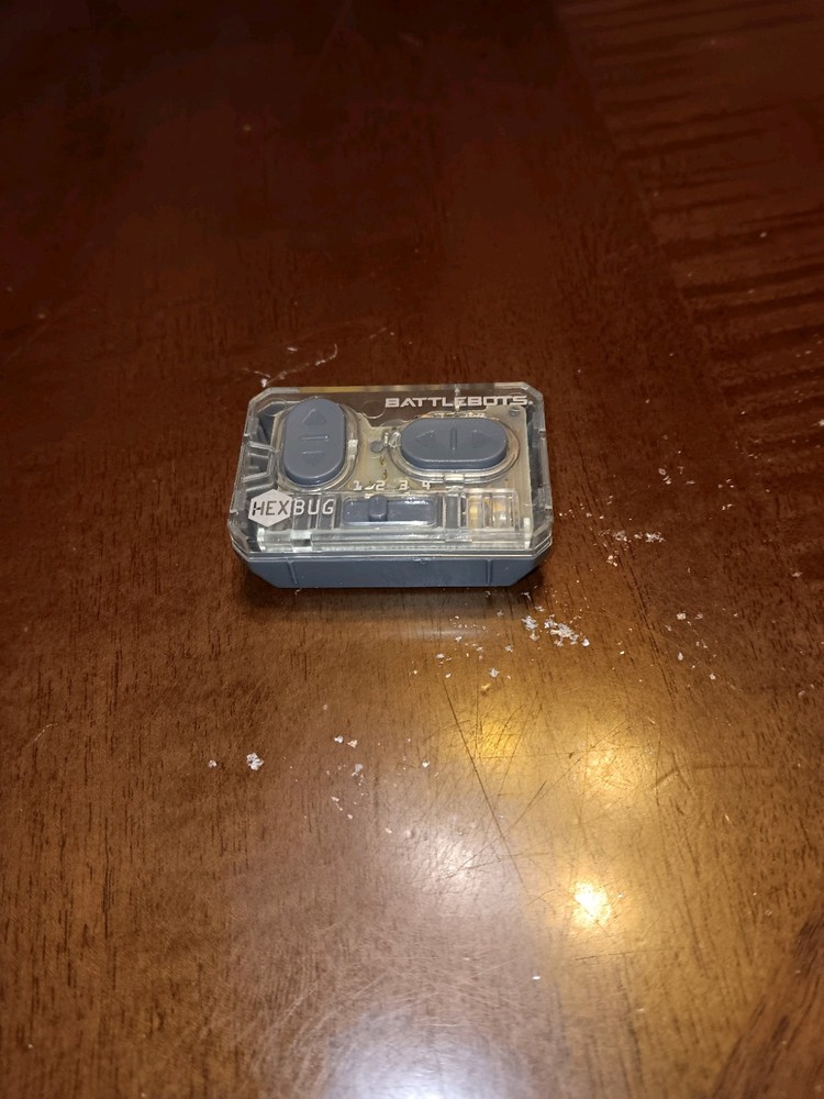 HexBug Battlebot Transparent Gray Handheld Robot Remote Control Not Tested .