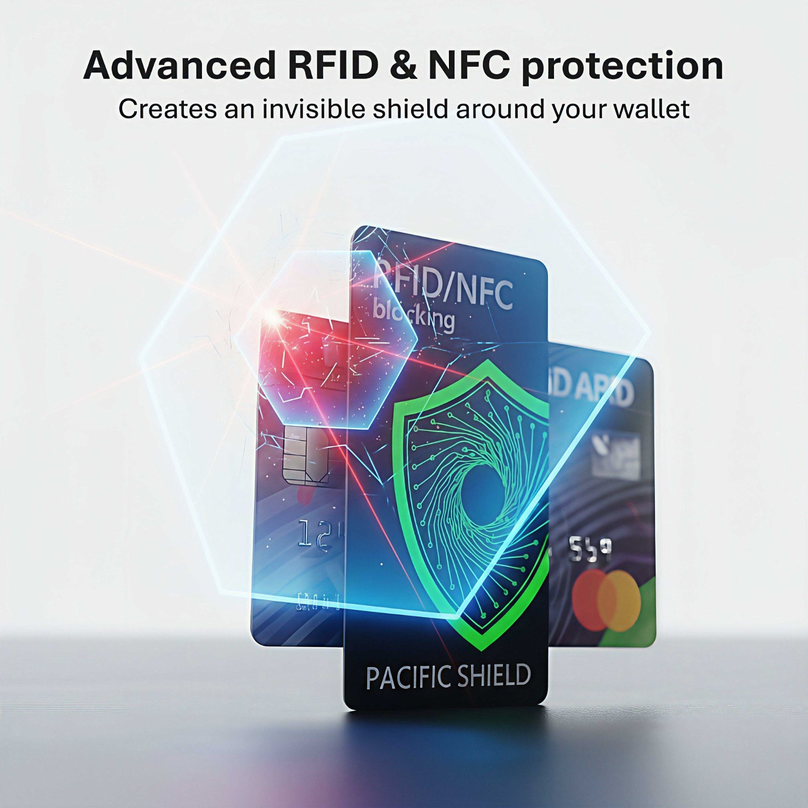 RFID Blocking Card (2 Pack) Identity Protection Wallet Credit Cards Debit ID NFC