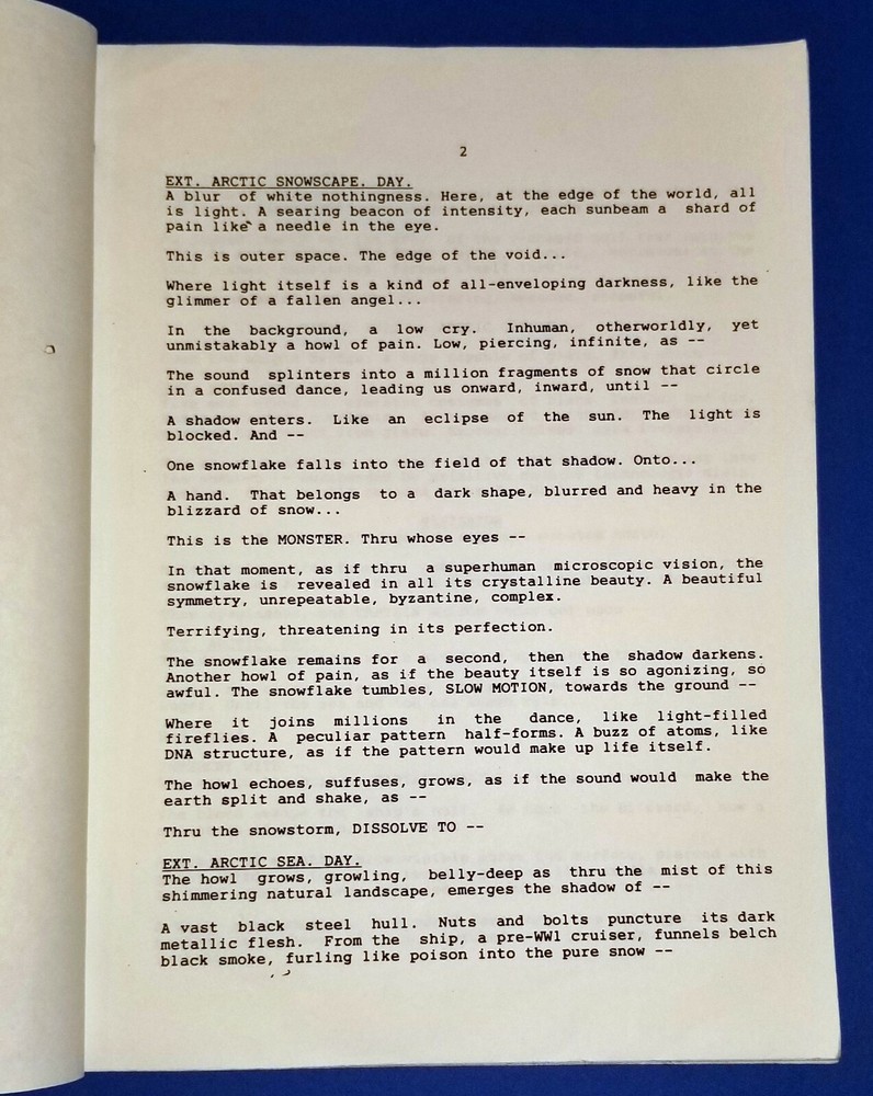 FRANKENSTEIN original script ROBERT DE NIRO HELENA BONHAM CARTER BRANAGH 94