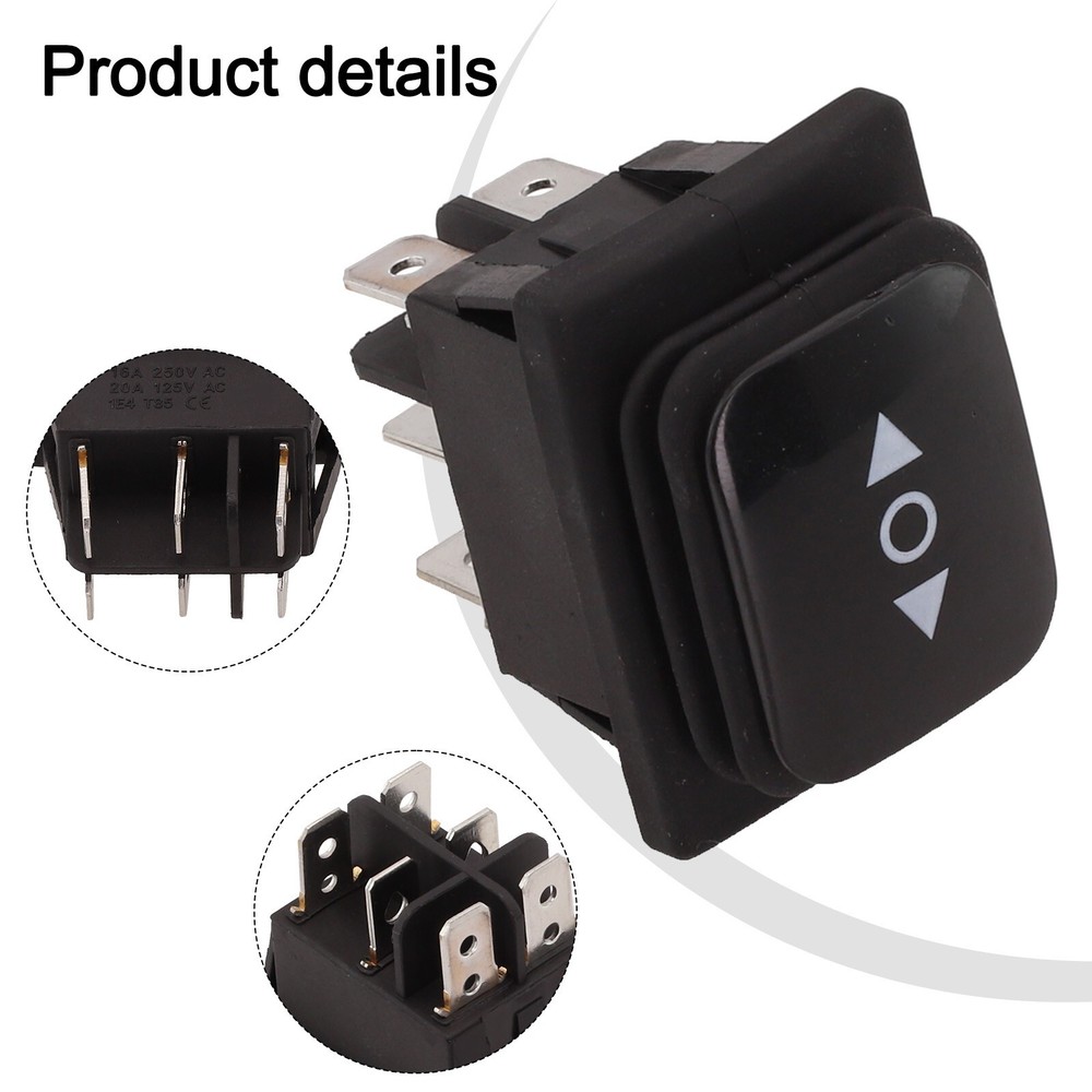Convenient 6 Pin 3 Position Switch for Polarity Reverse in Linear Actuator
